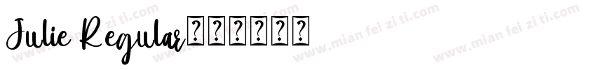 Julie Regular字体转换